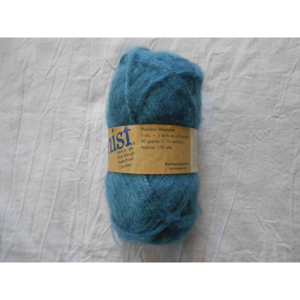 New‎ Windmist Yarns Brunswick Ocean Blue 1 Skien Brushed Acrylic Yarn 135 yards - Picture 3 of 3